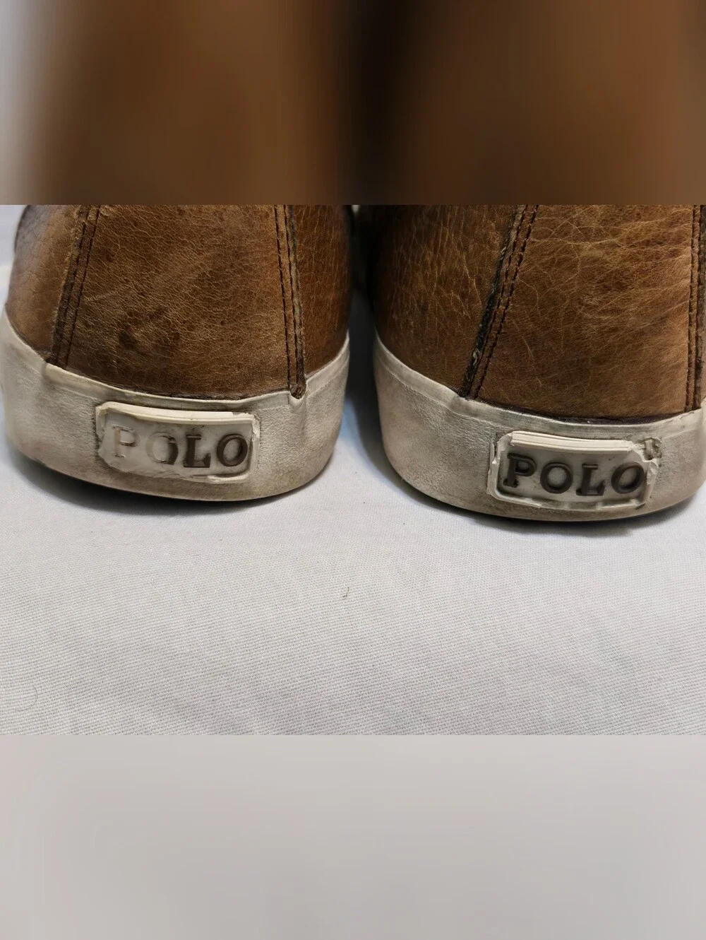 Polo Ralph Lauren Mens Boots Tedd Pull Up Grain Brown Tan Shoes Size 10D